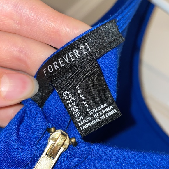 Blue Forever 21 Peplum Homecoming/ Party Dress - Picture 3 of 3